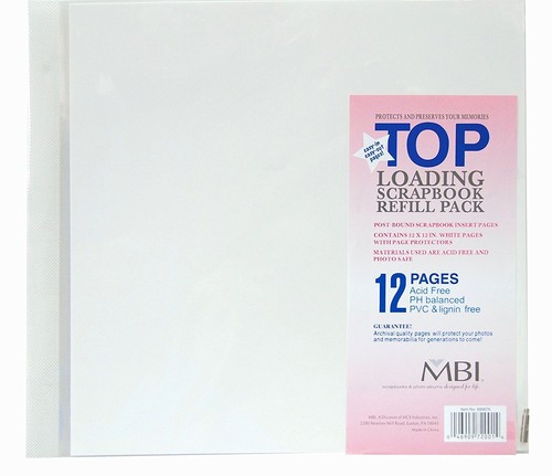 Mbi 12x12 white scrapbook - mbi,